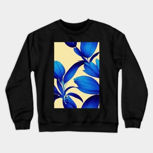 Beautiful Blue Floral pattern, for all those who love flowers #68 Crewneck Sweatshirt